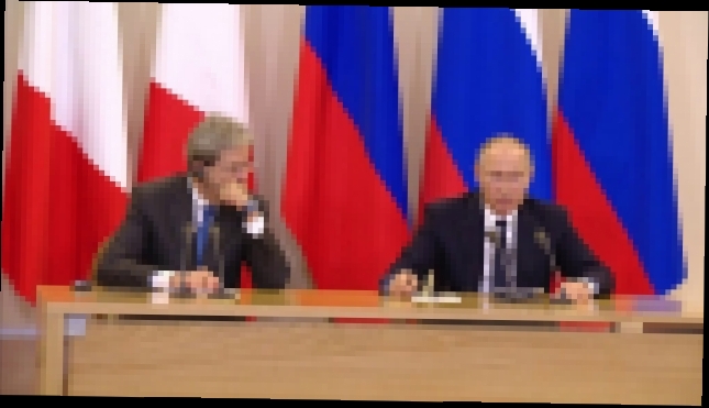 Пресс-конференция Путина по итогам российско-итальянских переговоров