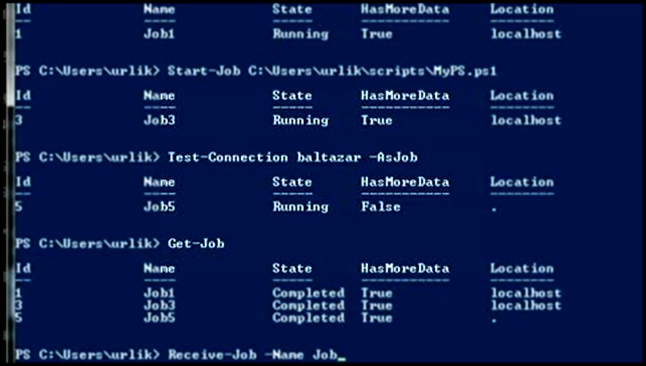 Фоновые задания в Windows PowerShell 2.0 