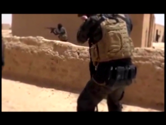 Сирия. Бойцы Курдской Пешмерги уничтожили боевика ИГИЛ. 18+