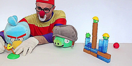 Новогодняя ёлка с Энгри Бёрдз - смешные видео для детей - игрушки Angry Birds прикол 2014
