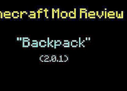 Minecraft Mod Review: "Backpack" [1.8+]
