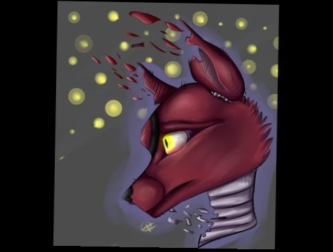 Как нарисовать Фокси из Пять Ночей с Фредди\\SpeedPaint Foxe from Five Nights at Freddy's