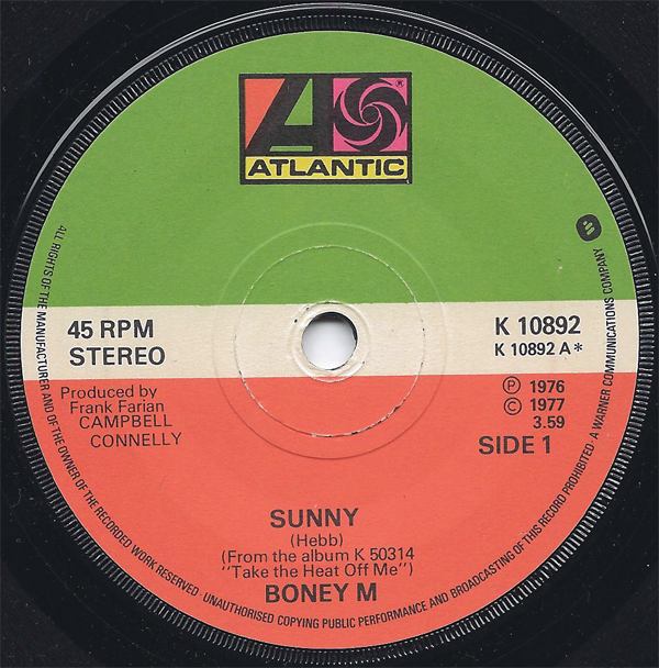 Boney M - Sunny (instrumental)