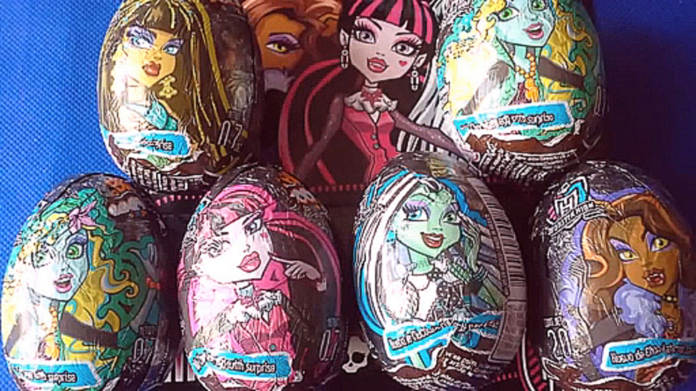 6 Сюрприз Яиц Монстер Хай Игрушки 6 Surprise Eggs Monster High Toys 