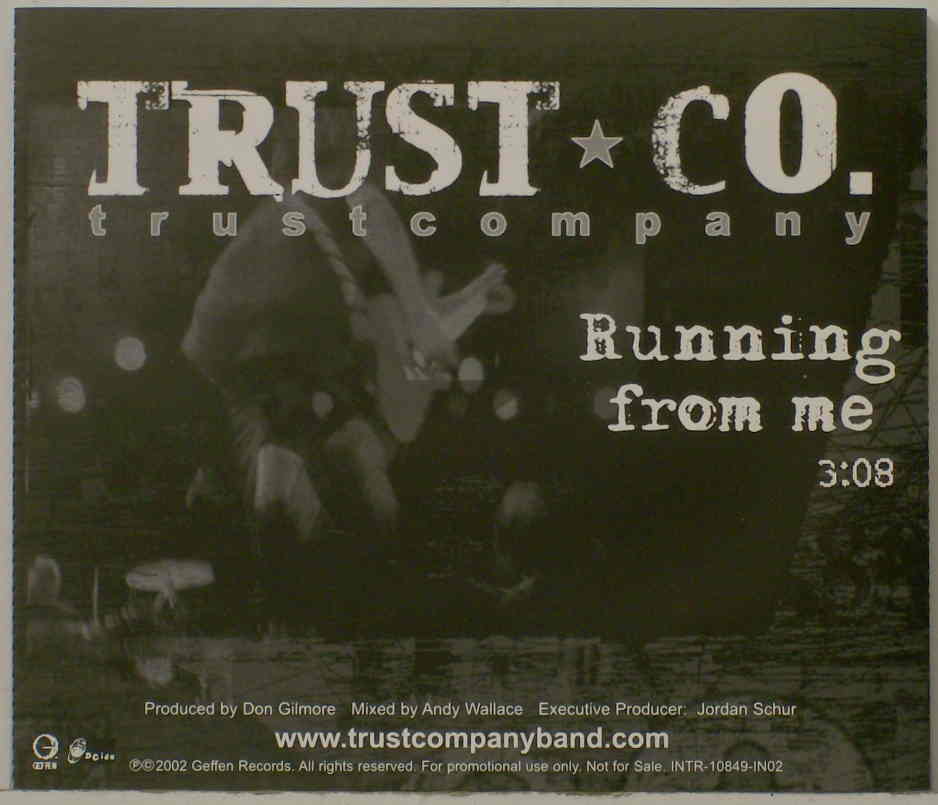 TRUSTcompany - Running From Me