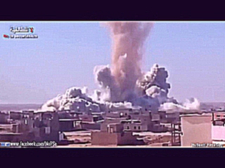 Мощный взрыв ракеты "Калибр" в Сирии.