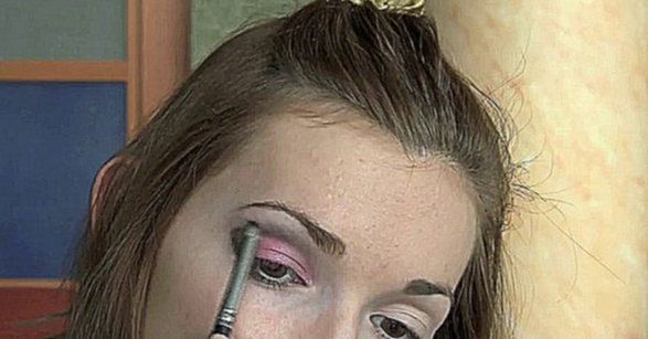 Как сделать розово-серый макияж глаз 