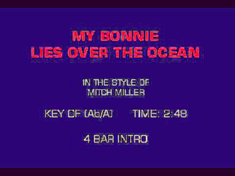 CB5039 01 15   Miller, Mitch   My Bonnie Lies Over The Ocean [karaoke] 
