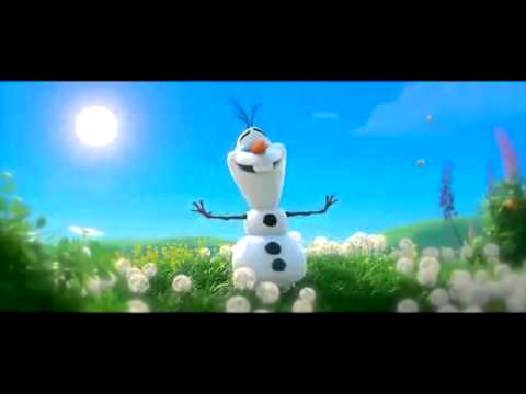 Снеговик Олаф и его песня про лето из м/ф "Холодное сердце". :-) 