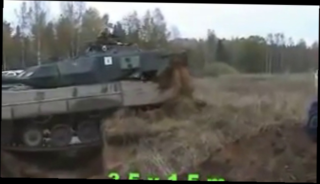 Два метода преодоления танком украинского рва 