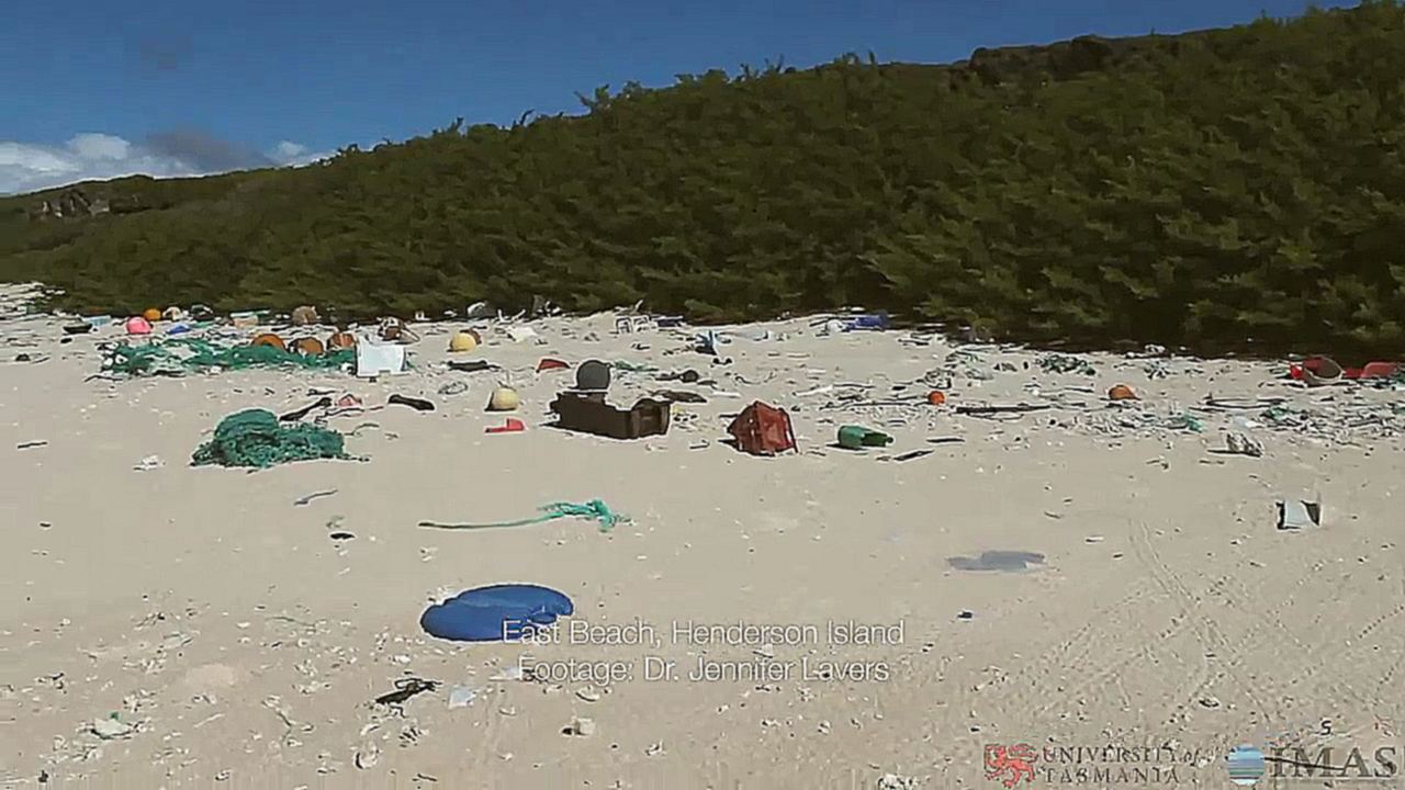 18 тонн пластиковых отходов на необитаемом острове в Тихом океане