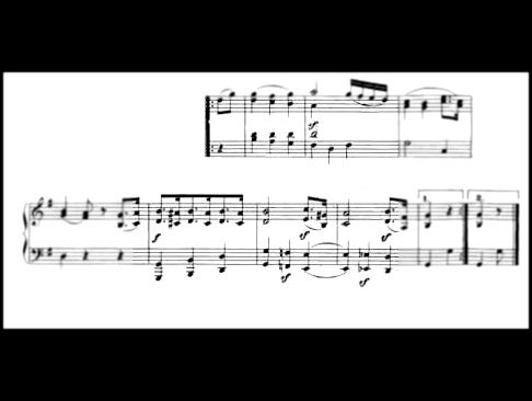Minuet In G WoO 10 No 2 L. van Beethoven Score Animation