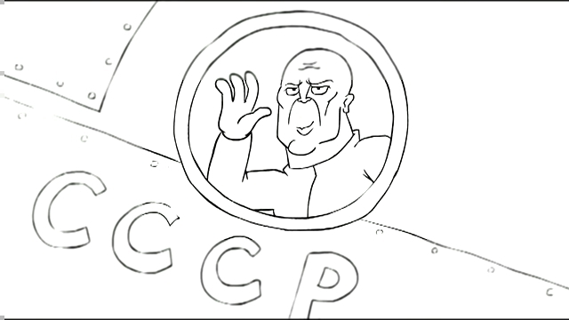 Три богатыря и Астероид-Three Russian Bogaturs & Asteroid (animation) 