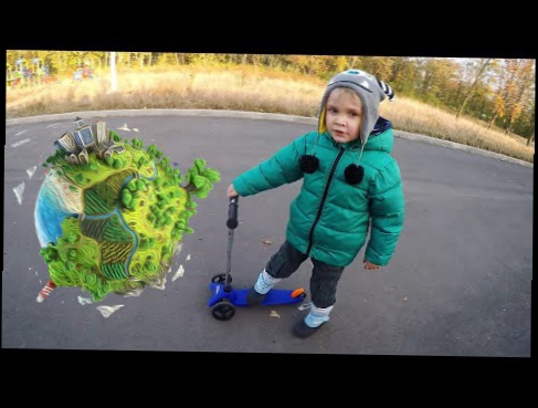 Детский ВЛОГ : VLOG : Прогулка по городу на самокате Mini Micro