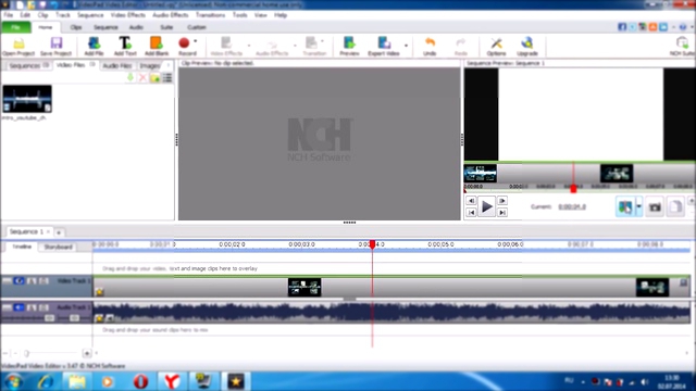 Обрезка видео VideoPad Video Editor + Отделения аудио от видео 