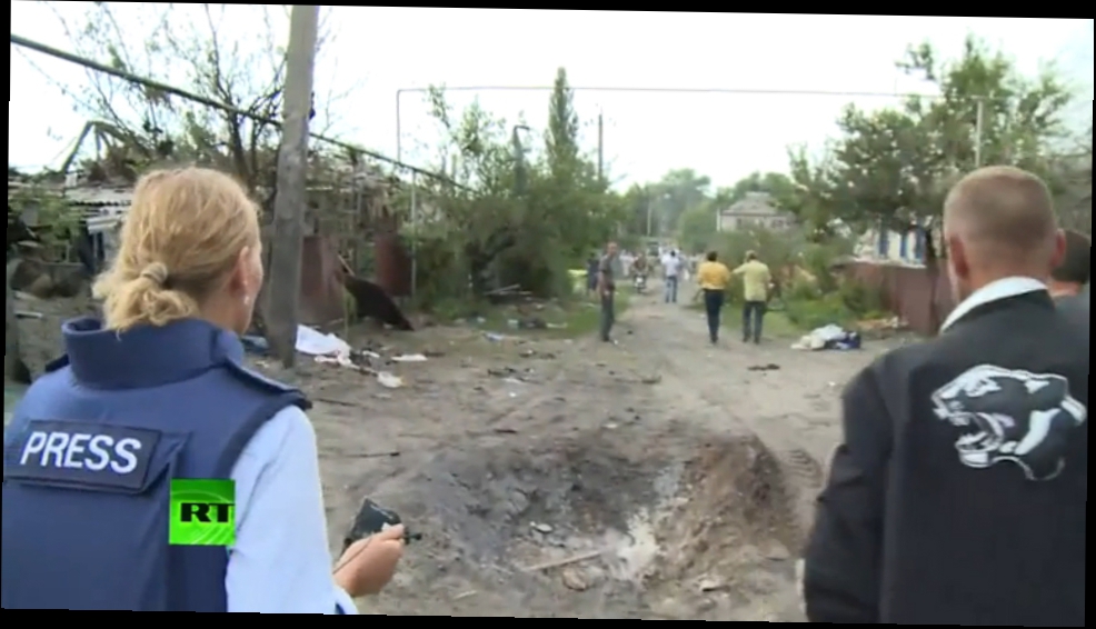 Украинские военные разбомбили деревню на юго-востоке страны. «RT» ©