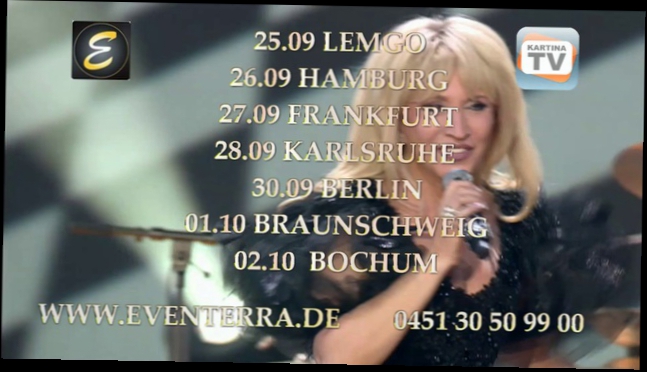 Ирина Аллегрова в Германии 2014 с программой "На Бис". 