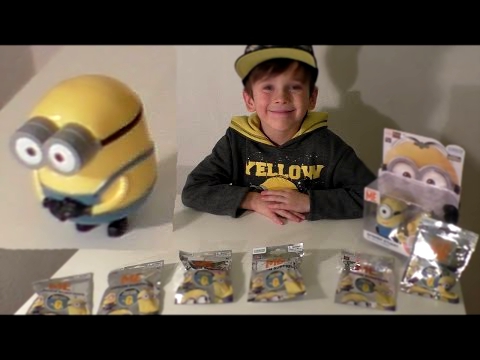 Распаковка коллекции миньоны сюрпризы-Открываем пакетики minion surprise и собираем веселых миньонов