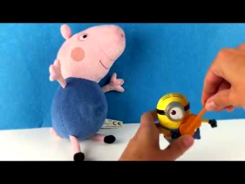 Peppa Pig George & Minion Playing together 