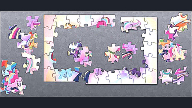 My Little Pony Puzzle - Rainbow Dash, Pinkie Pie, Applejack, Rarity, Flutter Shy - 50 Pieces 