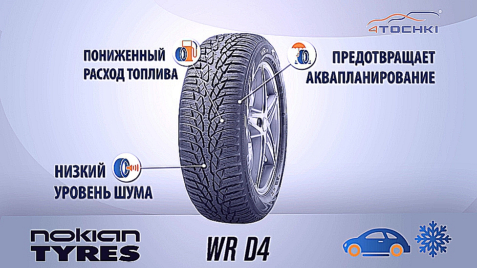 Зимняя нешипованная шина Nokian WR D4 - 4 точки. Шины и диски 4точки - Wheels & Tyres 4tochki 