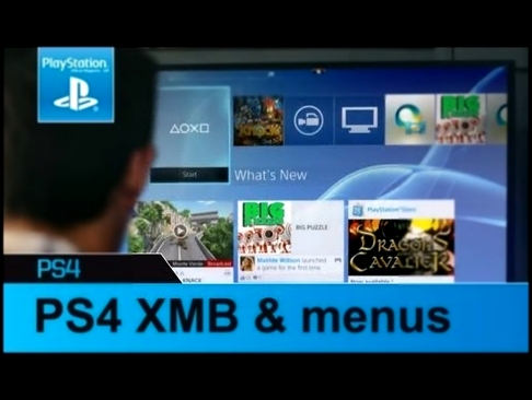 See PS4's XMB & menu in action - chat, message & more