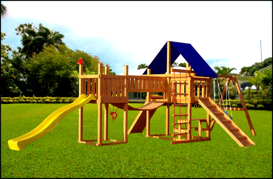 Детские игровые площадки для дачи на газоне 
