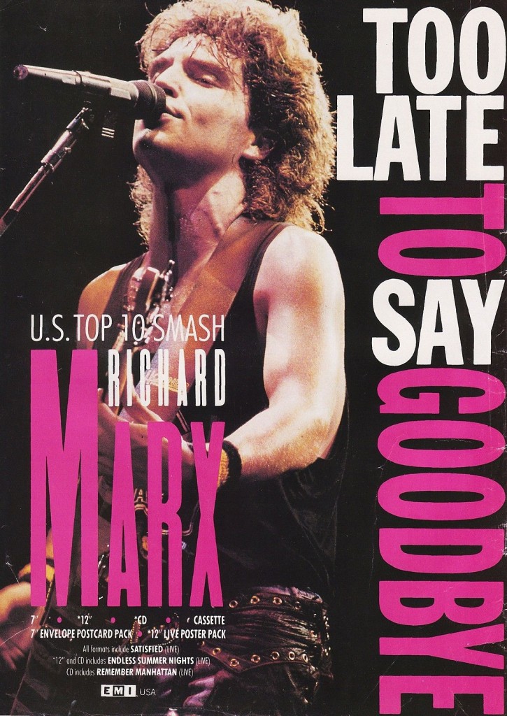 Richard Marx - Too Late to Say Goodbye