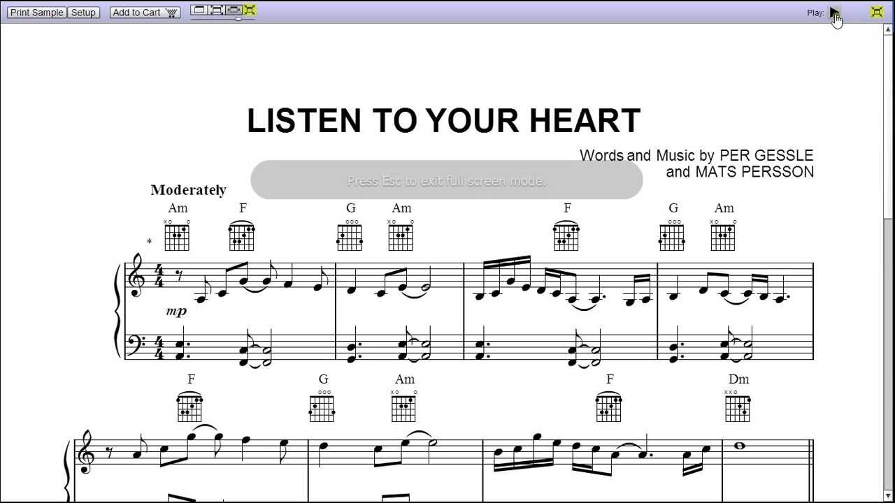 Roxette - Listen to your heart (piano cover)