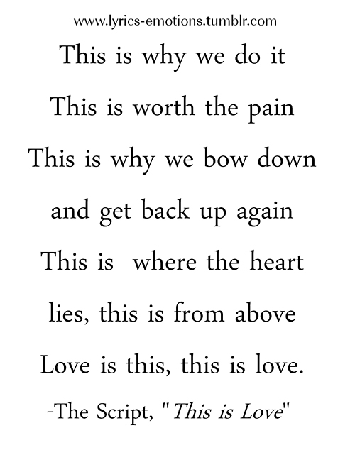 The Script - This is Love